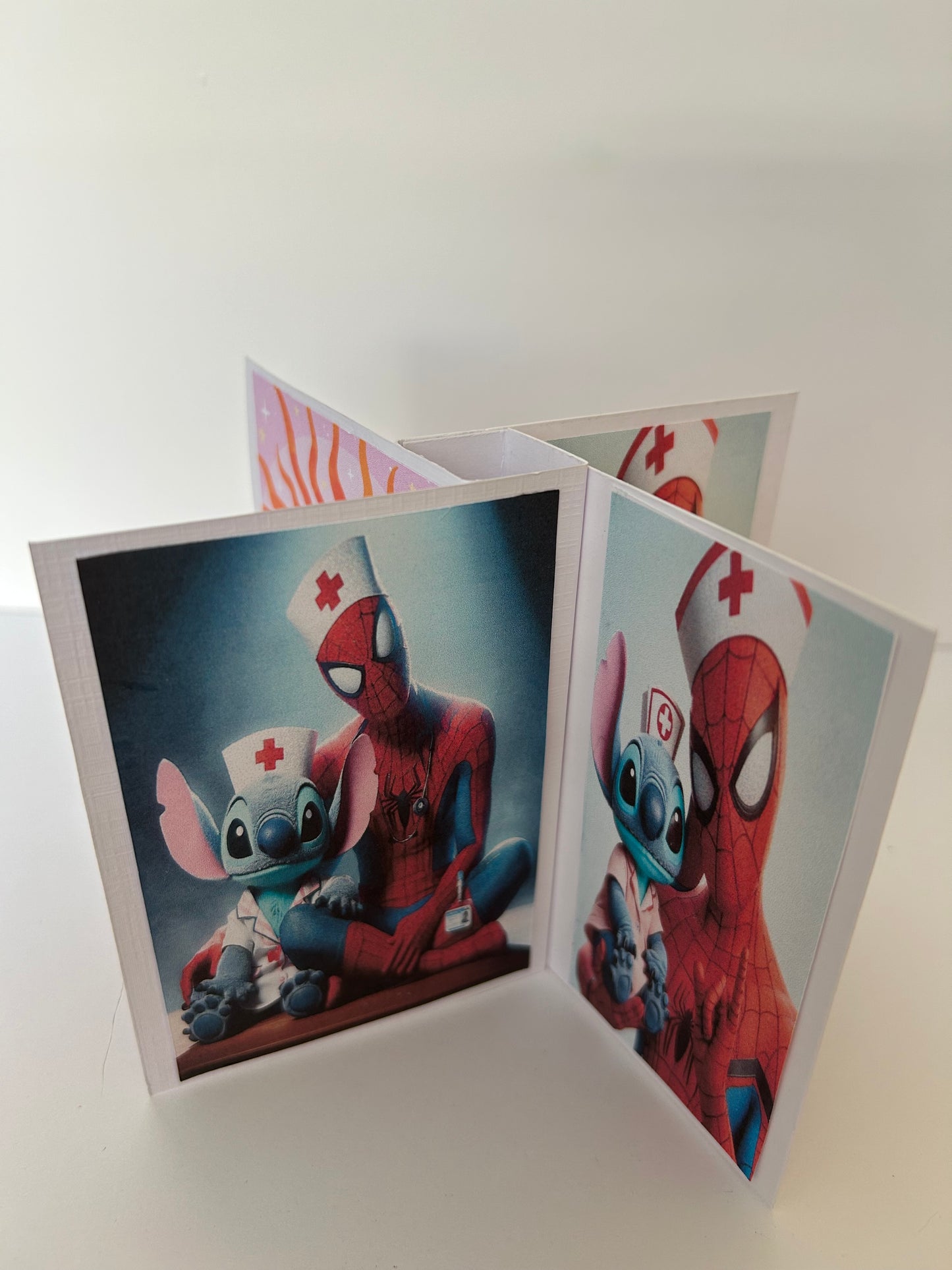 Beterschap kaart Stitch Spider-Man