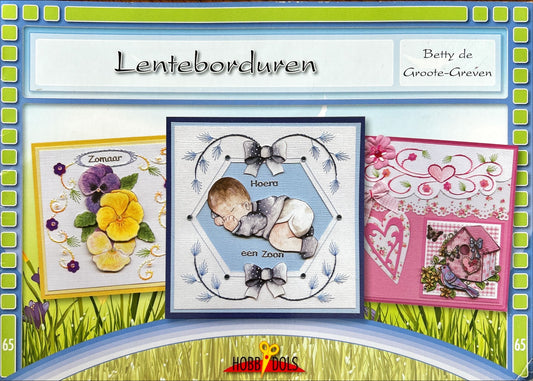 Lente borduren kaarten