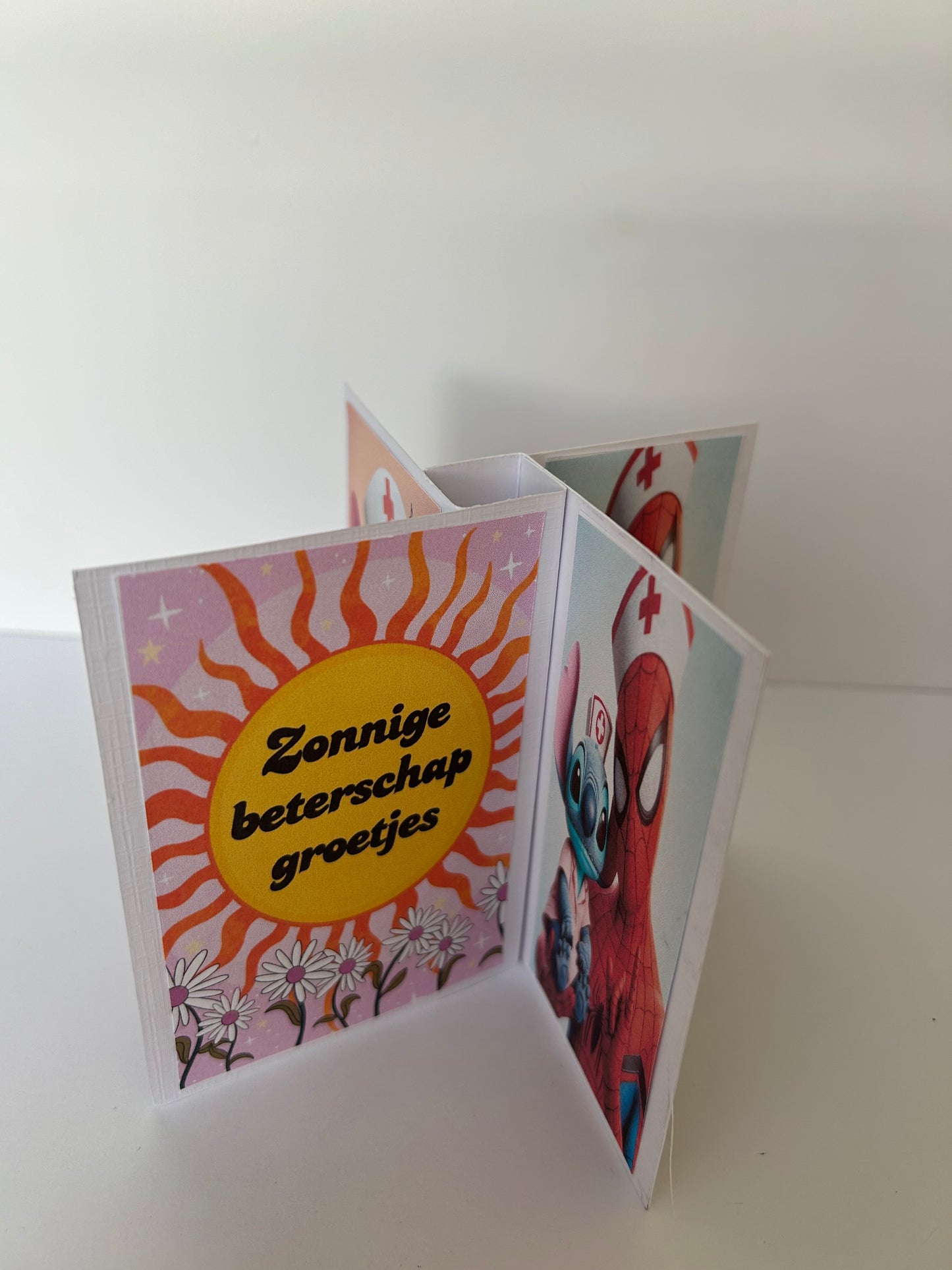 Beterschap kaart Stitch Spider-Man