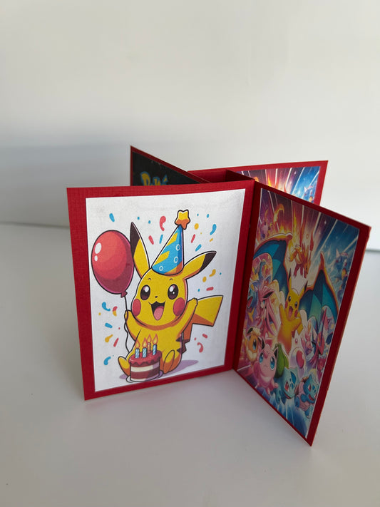 Verjaardag kaart pokemon