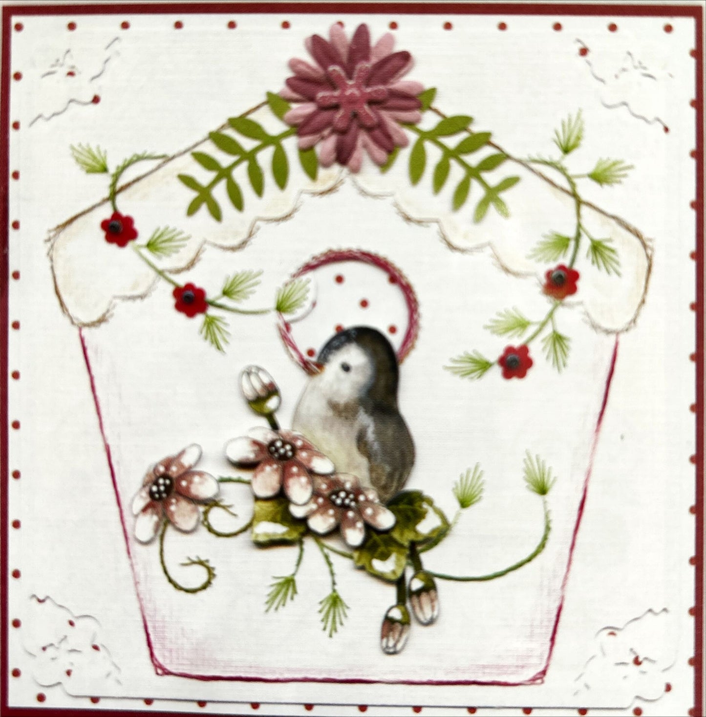 Vogels en vlinders borduren