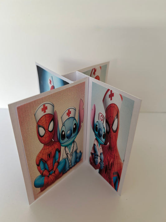 Beterschap kaart Stitch Spider-Man