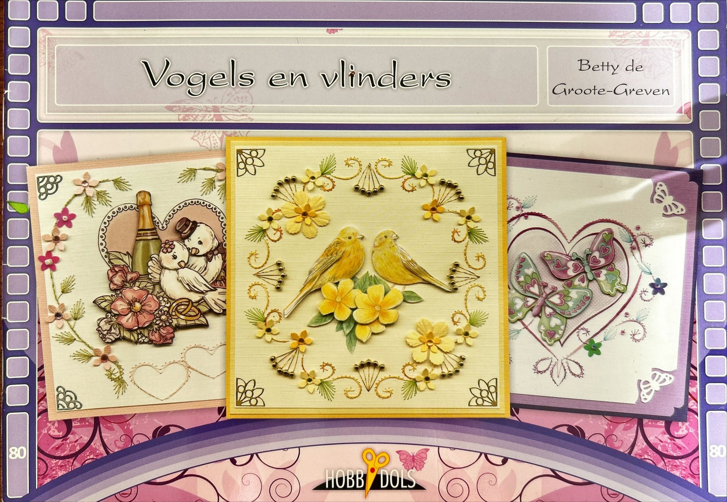 Vogels en vlinders borduren